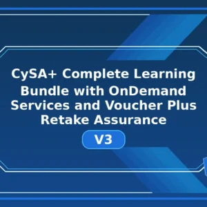 CySA+ Complete Learning Bundle with OnDemand Services and Voucher Plus Retake Assurance V3